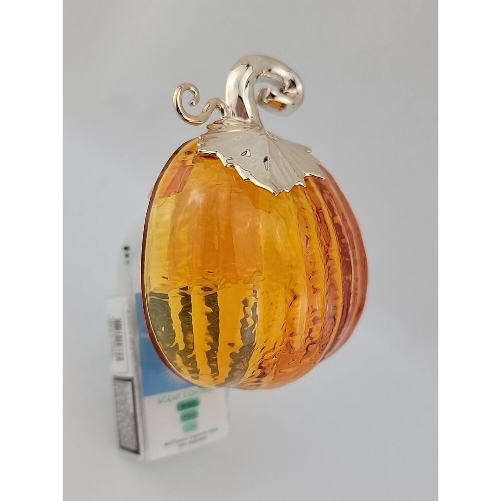 New Bath Body Works Pumpkin Wallflower Plug Fall Autumn Halloween Themed - Picture 4 of 5